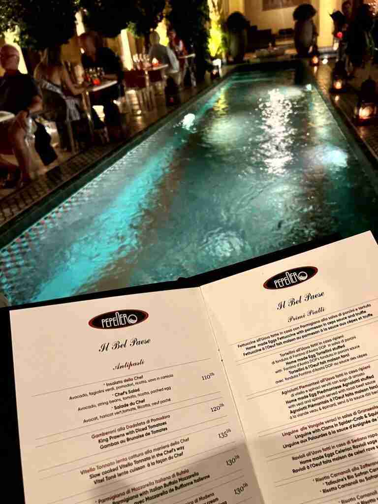 Pepe Nero, uno de los mejores restaurantes donde comer en marrakech