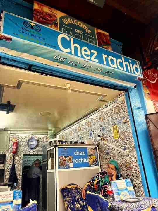 Fachada exterior del restaurante Chez Rachid de Fez