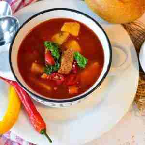Goulash, el estofado de carne más tipico de budapest