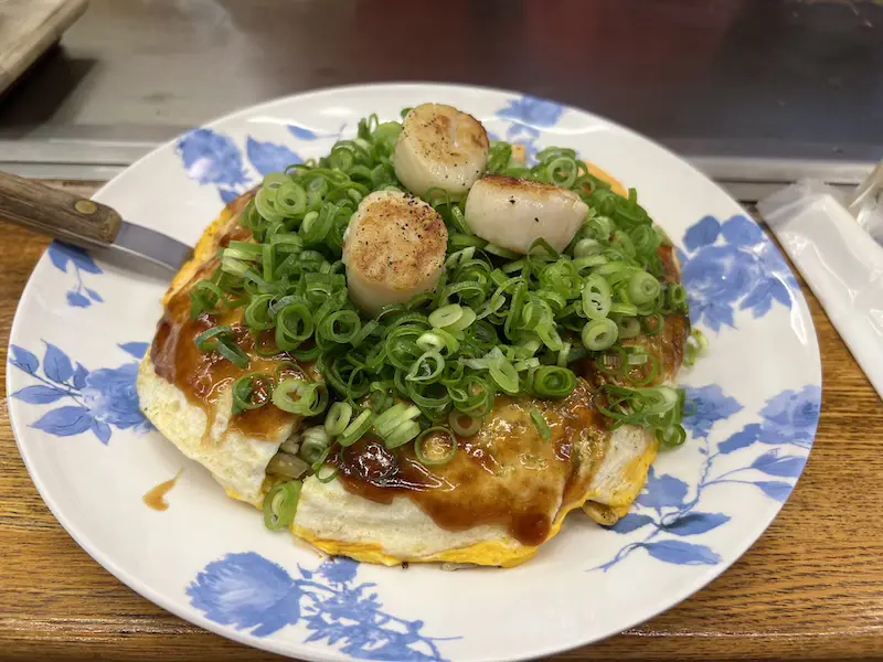 Okonomiyaky, plato tipico de Osaka