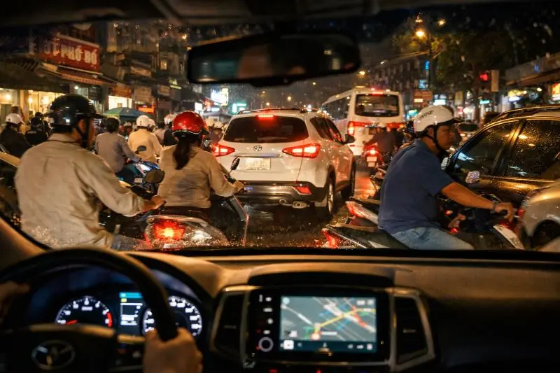 El transporte en Vietnam puede ser caótico