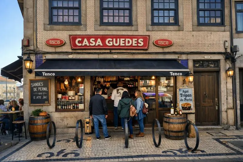 Casa Guedes es uno de los restaurantes mas típicos y demandados para probar la cocina de Oporto