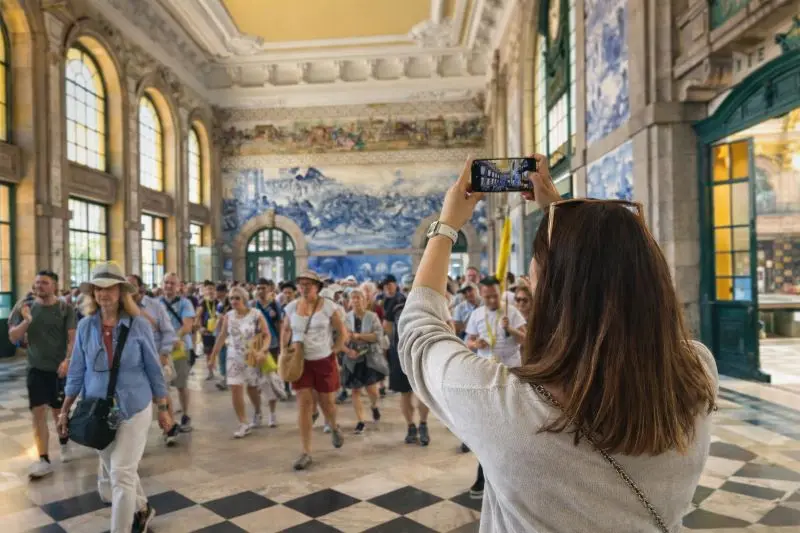 La estación de Sao Bento una de las mejores cosas de oporto en 3 dias