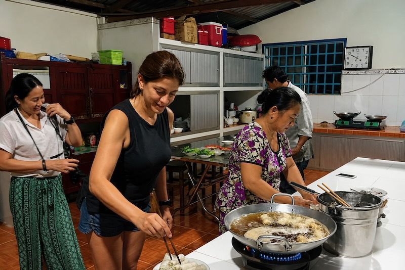 taller rollitos vietnamitas delta mekong homestay