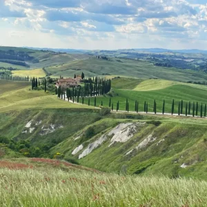 ruta pueblos Val d'Orcia Toscana en coche