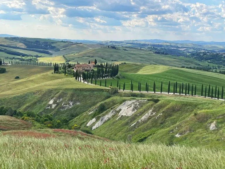 ruta pueblos Val d'Orcia Toscana en coche