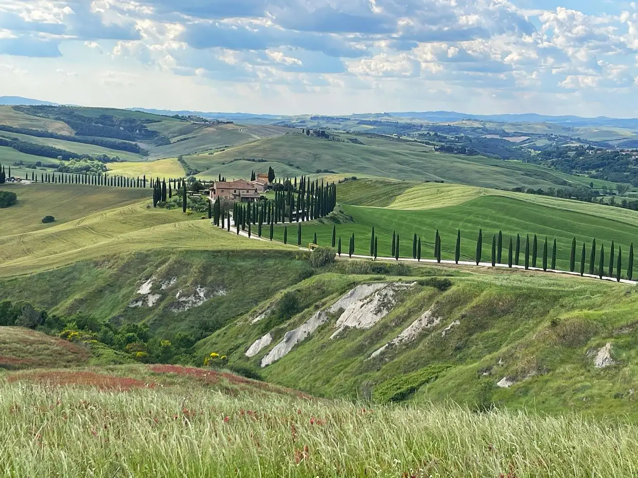 ruta pueblos Val d'Orcia Toscana en coche