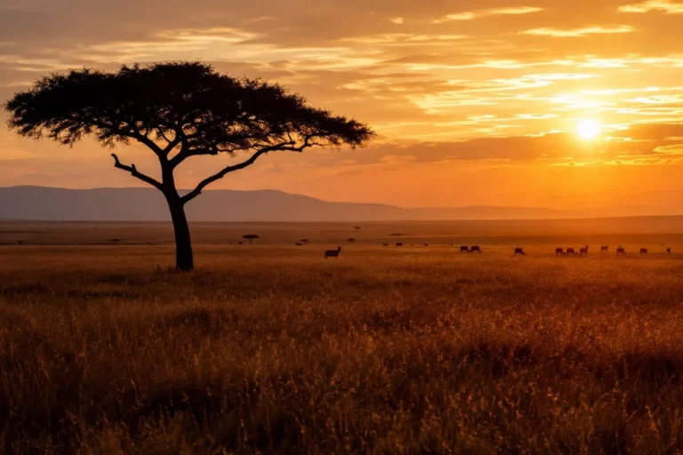 Safari en el Masai Mara al amanecer: avistamiento de leones en la reserva nacional de Kenia