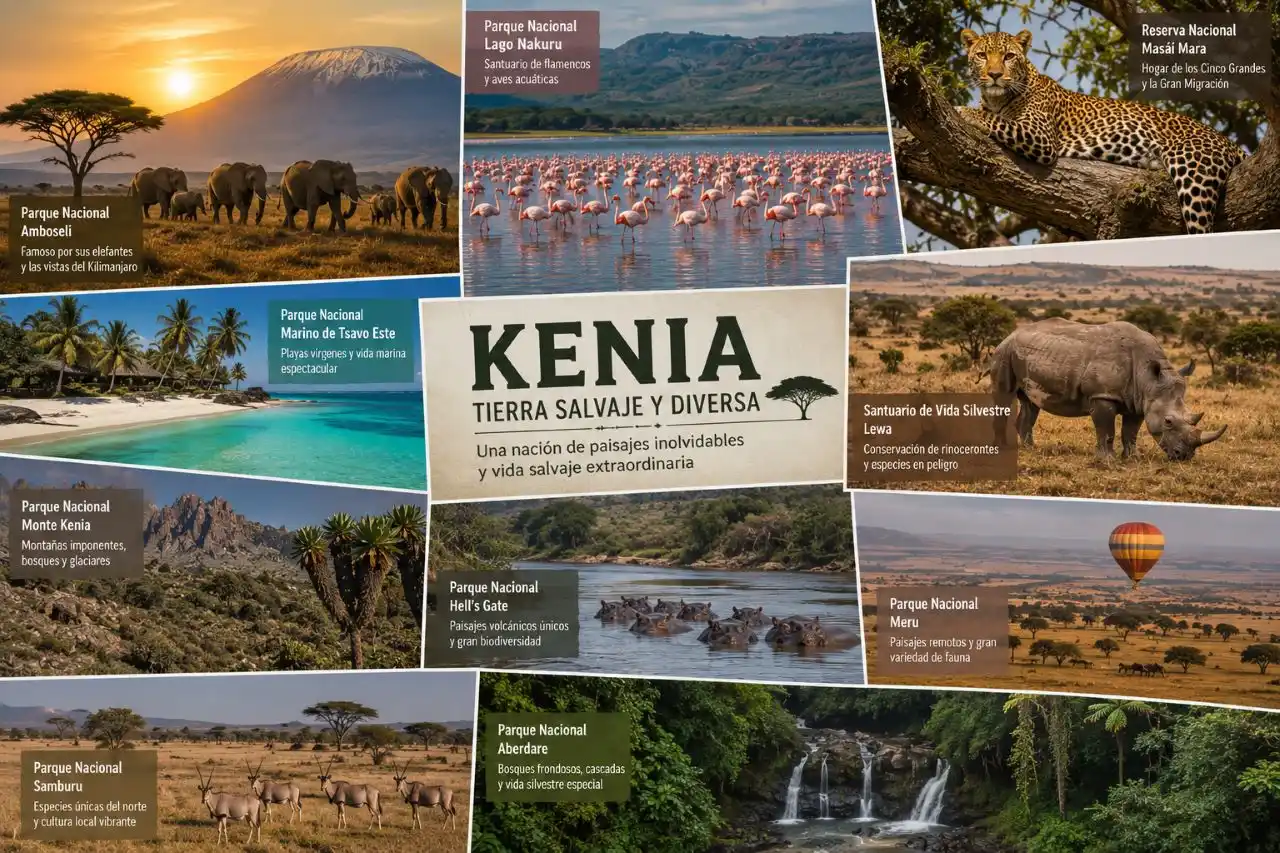 LOS MEJORES PARQUES NACIONALES DE KENIA: MASAI MARA, AMBOSELI, LAGO NAKURU Y SAMBURU