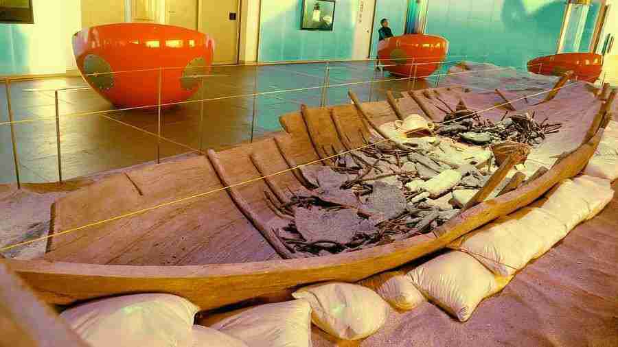Restos de naufragios expuestos en el museo de arqueología submarina de Cartagena