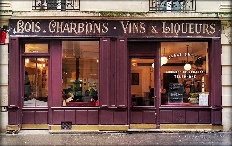 Fachada del bistro Au Passage de París