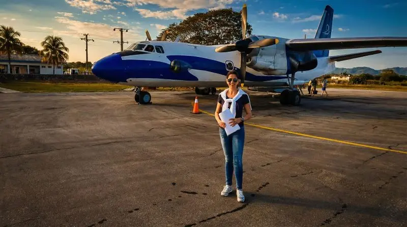 Avion de Air Gaviota que hace el trayecto hasta Cayo Largo del Sur