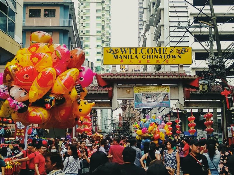 Entrada a Biondo, el barrio chio de Manila