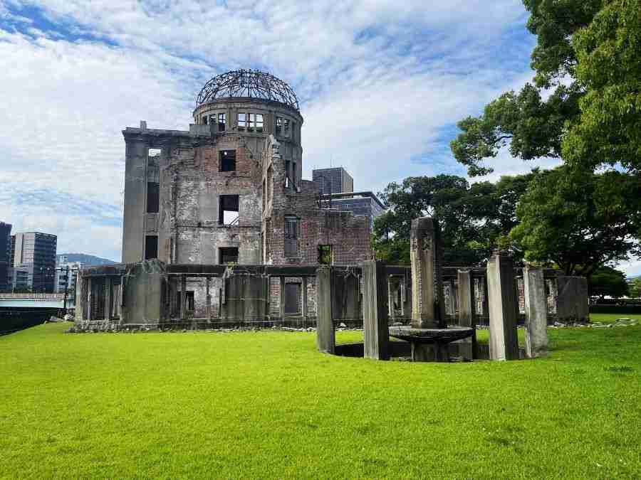 La Cúpula de la Bomba Atómica de HIroshima al atardecer