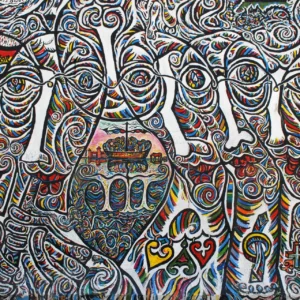 Mural artistico en Berlín