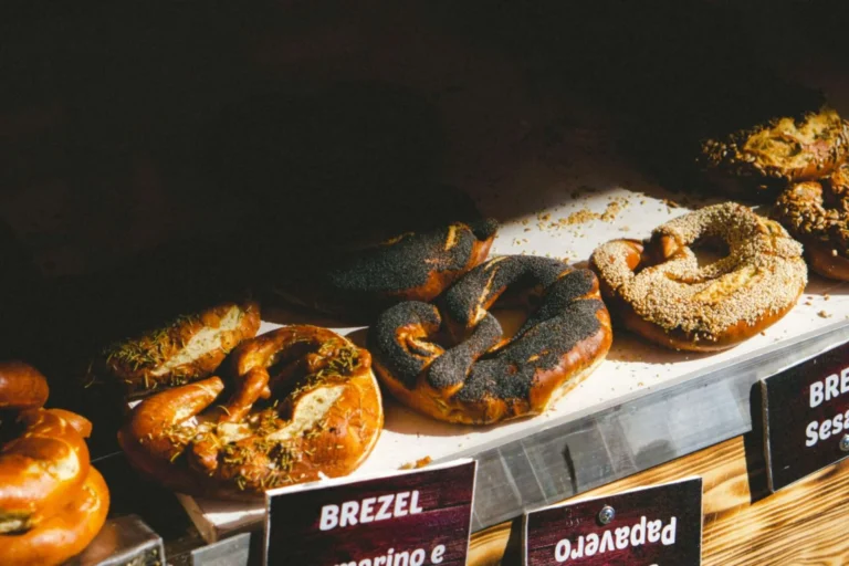 Brezels en panaderia de Berlín