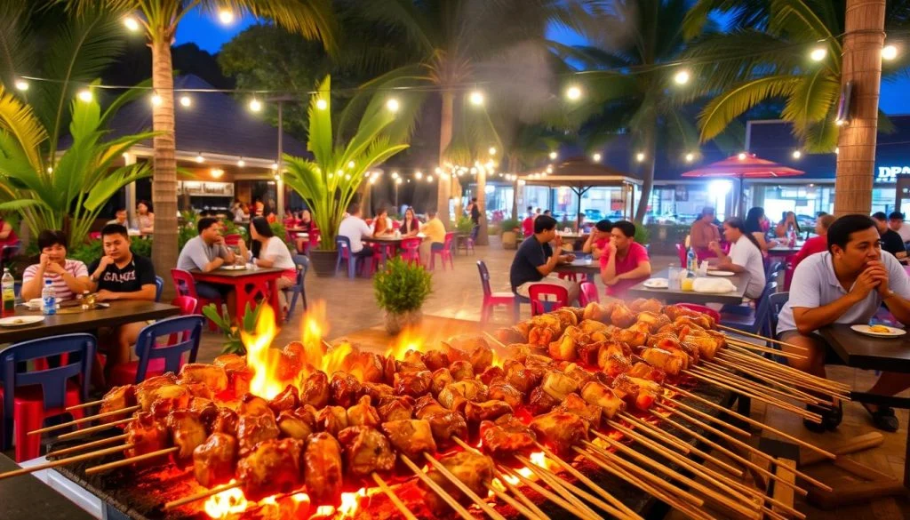 Barbacoa Filipina en el Mercado de Larisan de Cebú