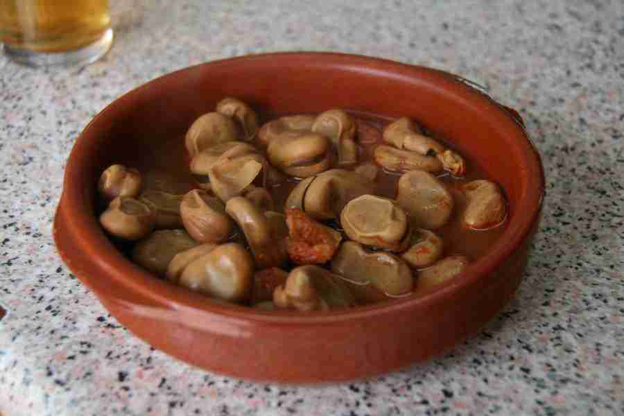 Plato de michirones, uno de los platos mas conocidos de Murcia