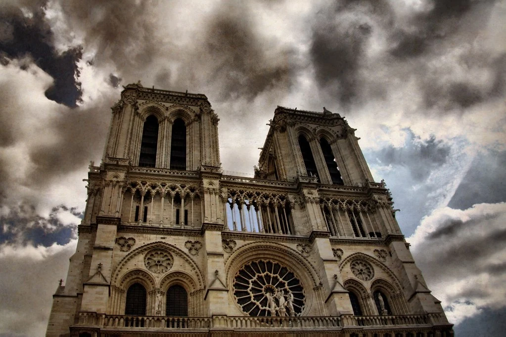 Catedral de NOtredame vista desde abajo