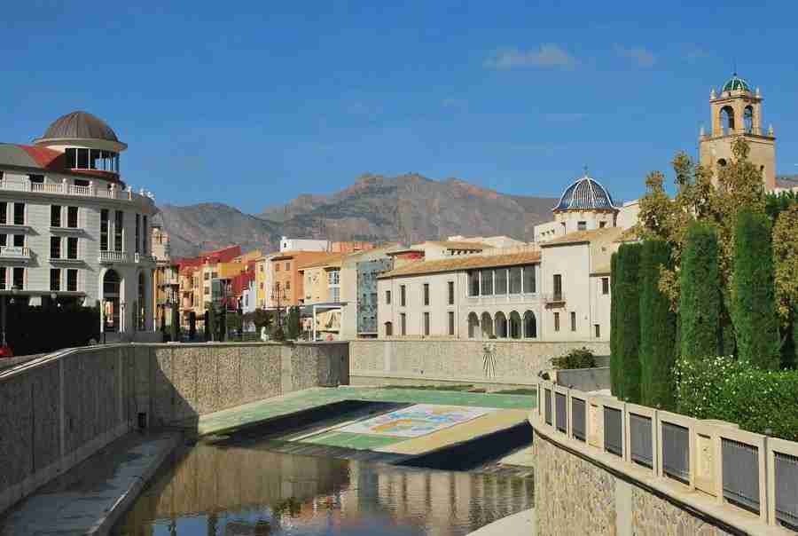 Rio Segura a su paso por Orihuela