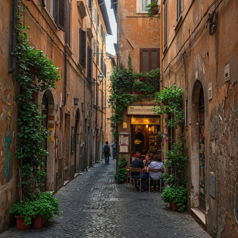 Calle poco turistica de Roma