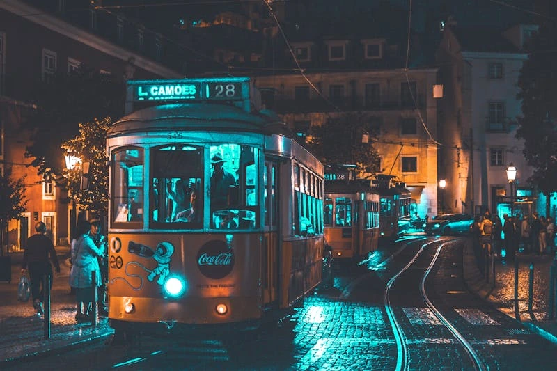 Tranvias en Lisboa Portugal