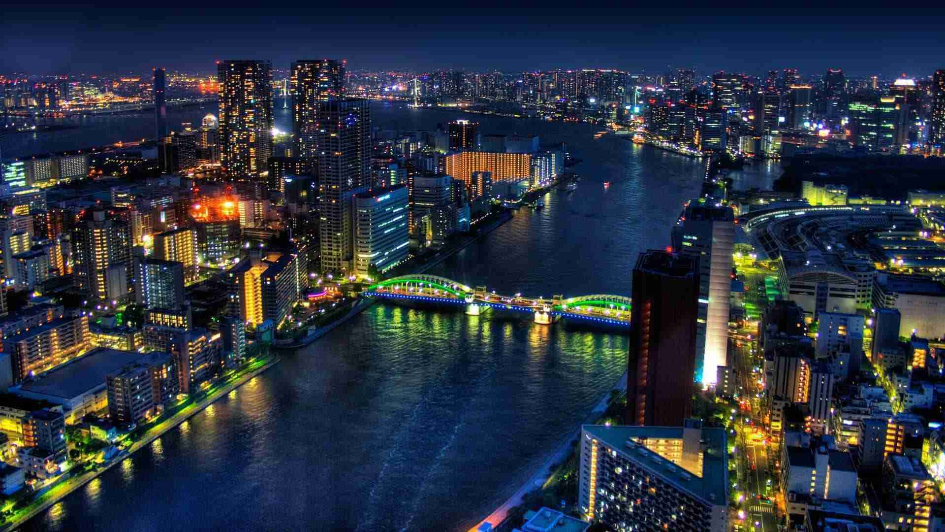 Vista Nocturna de Tokio
