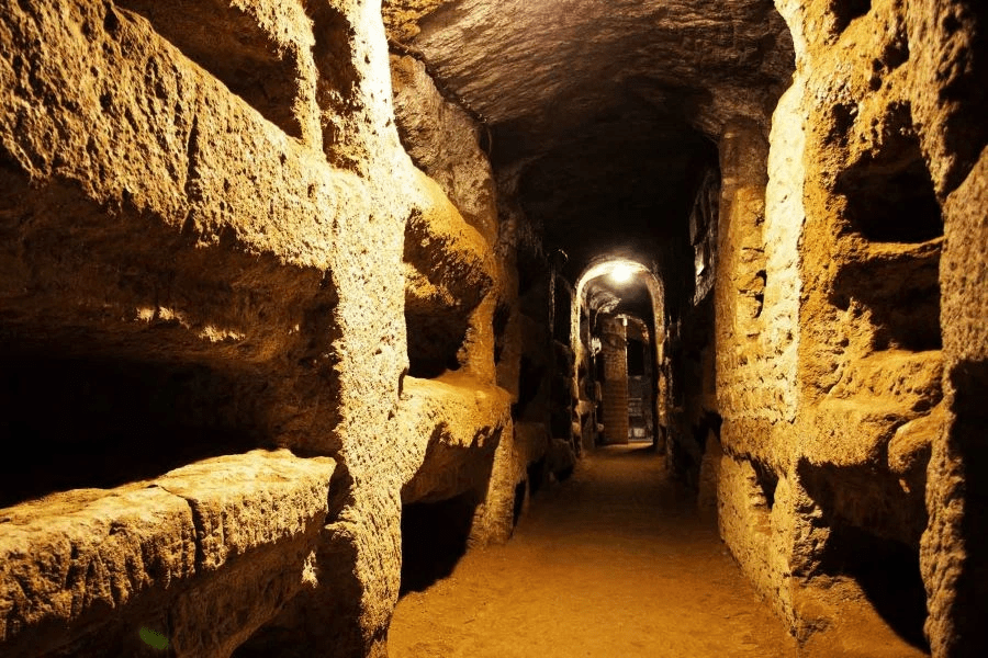 Imagen de las Catacumbas de San Sebastian
