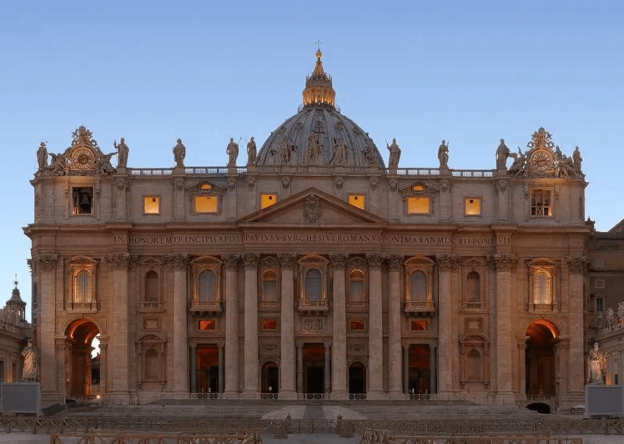 Imagen de la Basílica del Vaticano, la más importante que ver en Roma