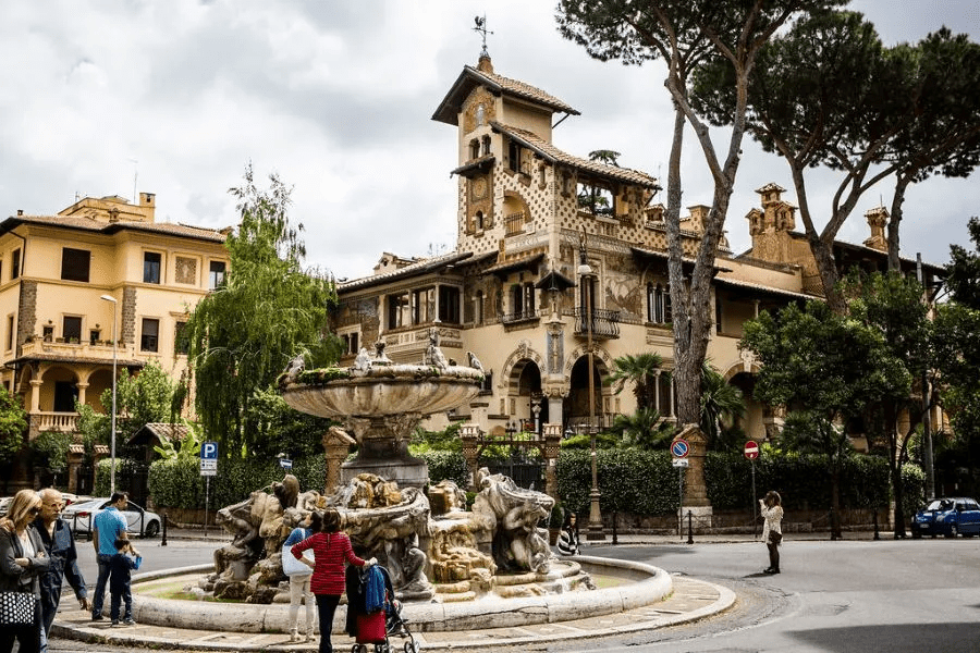 Barrio de Quartiere Coppedè, uno de nuestros lugares poco turisticos favoritos de Roma
